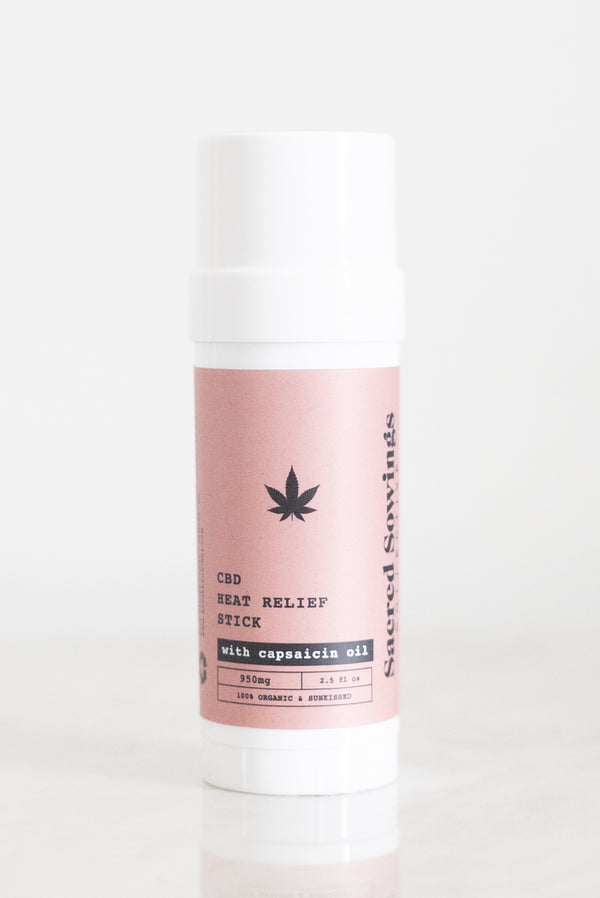 Sacred Sowings CBD Heat Relief Stick With Capsaicin Oil