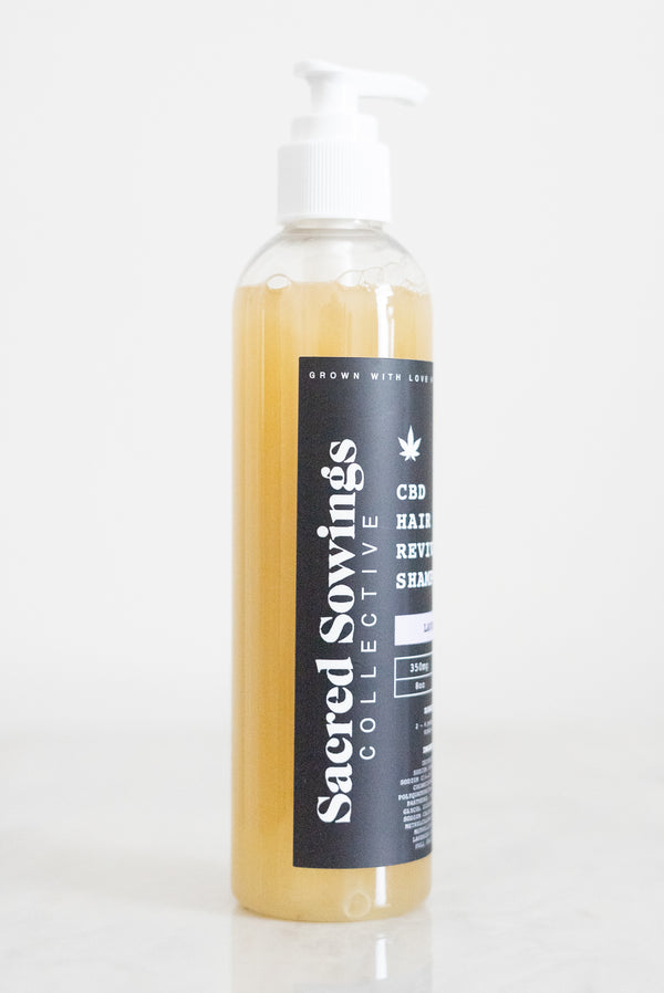Sacred Sowings Lavender CBD Hair Revival Shampoo