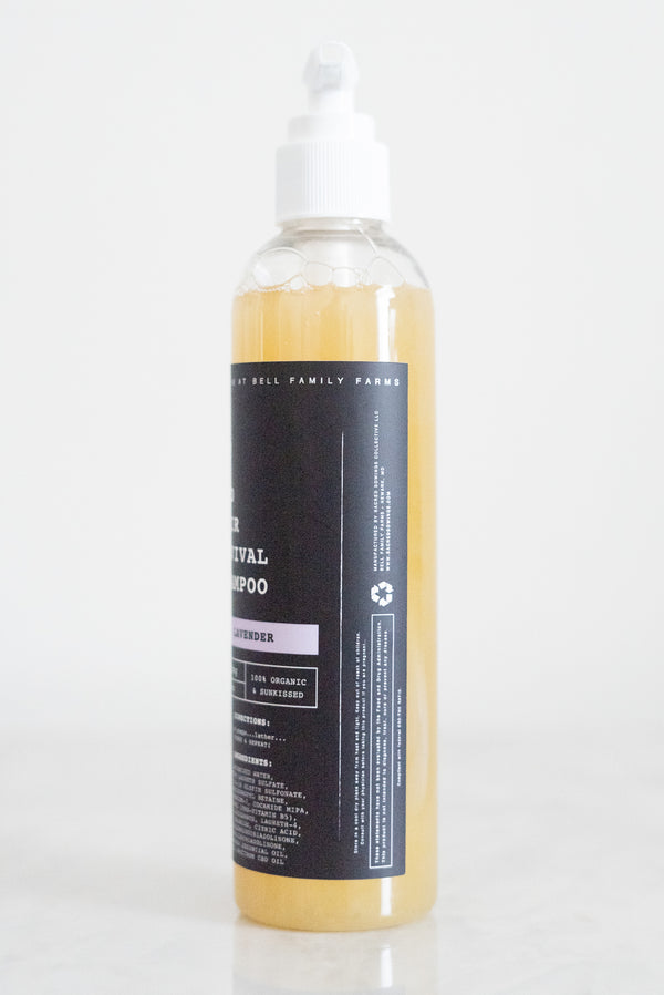 Sacred Sowings Lavender CBD Hair Revival Shampoo