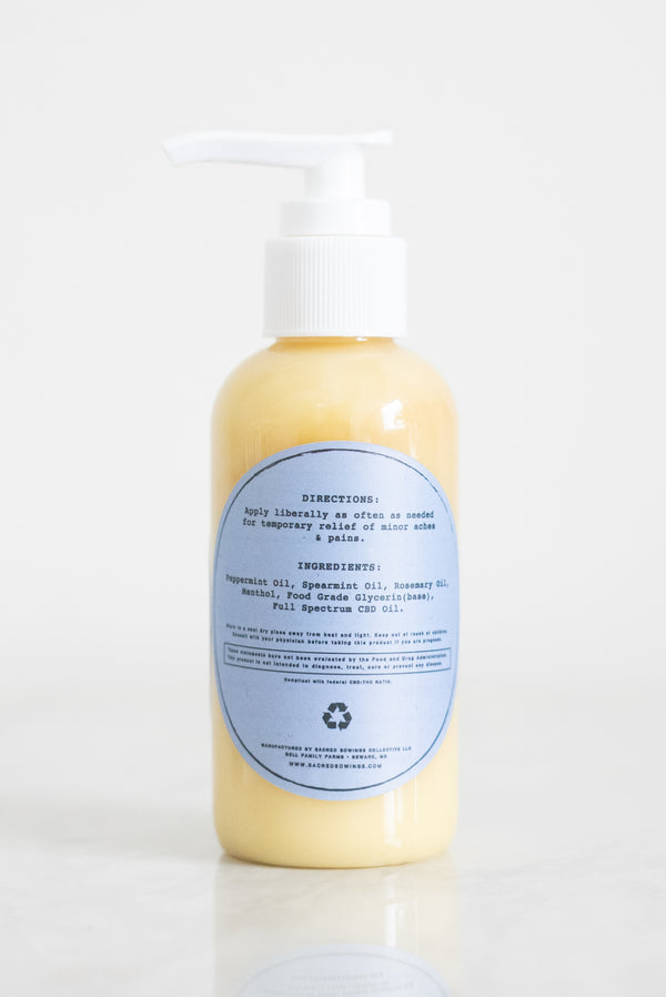 Sacred Sowings CBD Cooling Muscle Rub