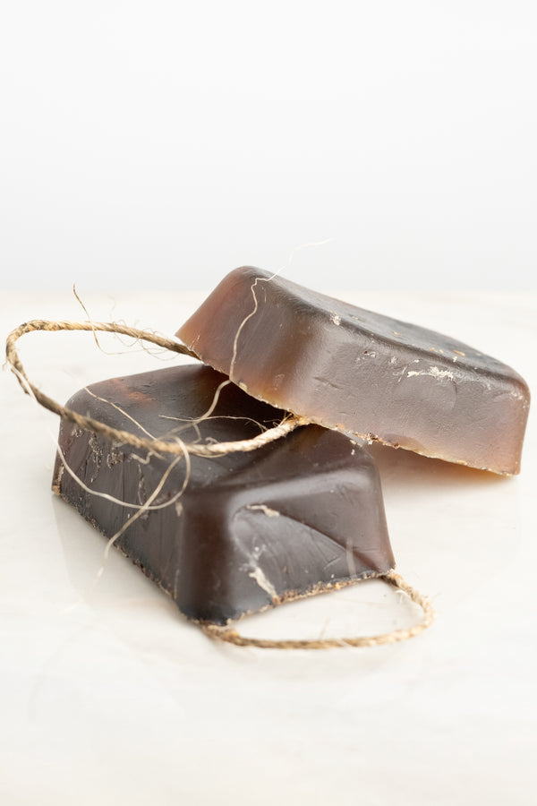 Sacred Sowings Matcha Rosemary Spearmint CBD Exfoliating Hemp Seed Soap Bar