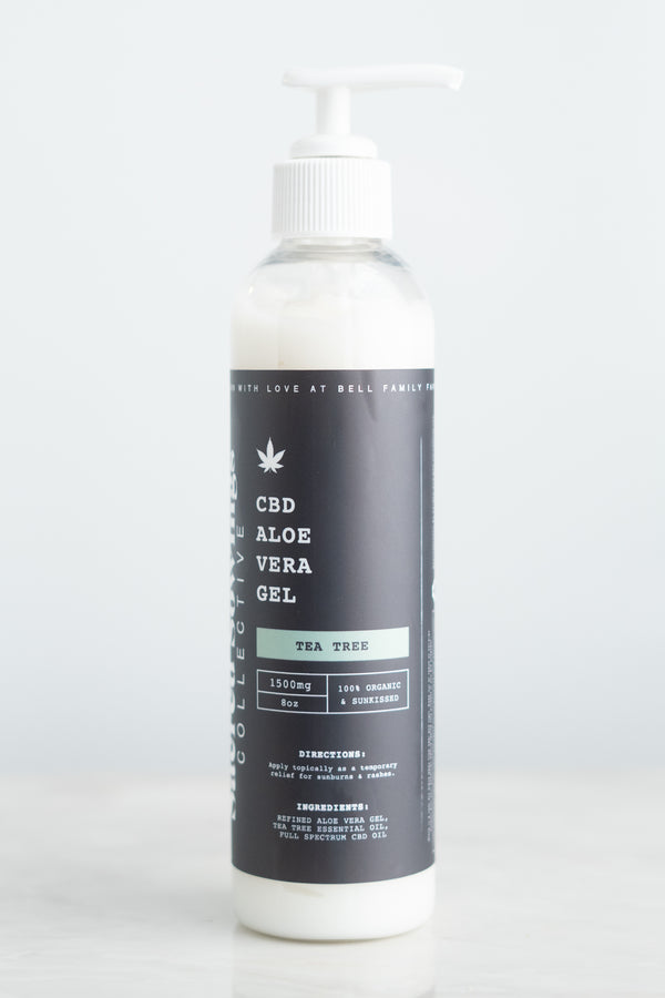 Sacred Sowings Tea Tree CBD Aloe Vera Gel