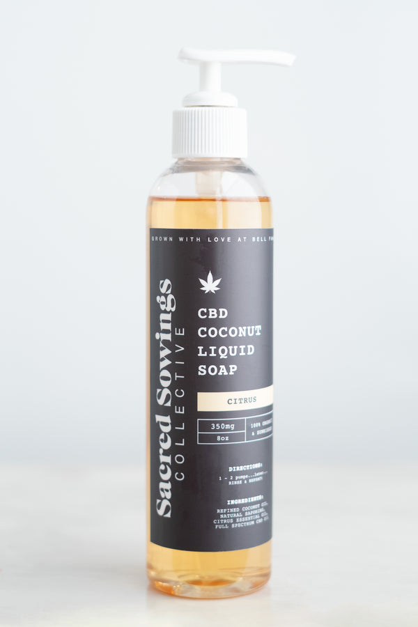 Sacred Sowings Citrus CBD Coconut Soap