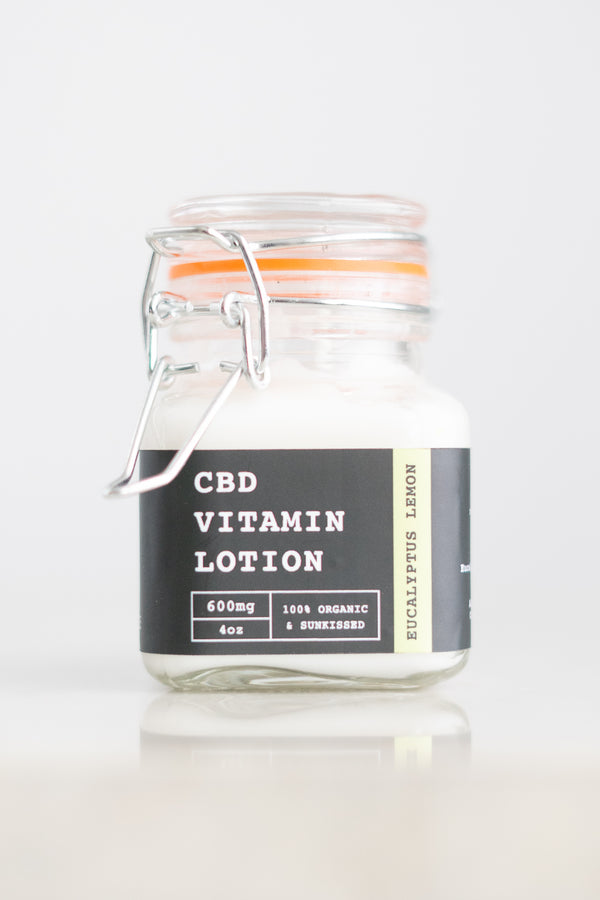 Sacred Sowings Eucalyptus Lemon CBD Vitamin Lotion