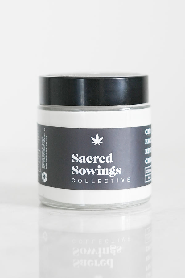 Sacred Sowings CBD Facial Revival Cream with Bakuchiol Oil