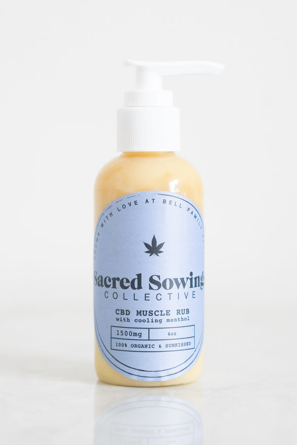 Sacred Sowings CBD Cooling Muscle Rub