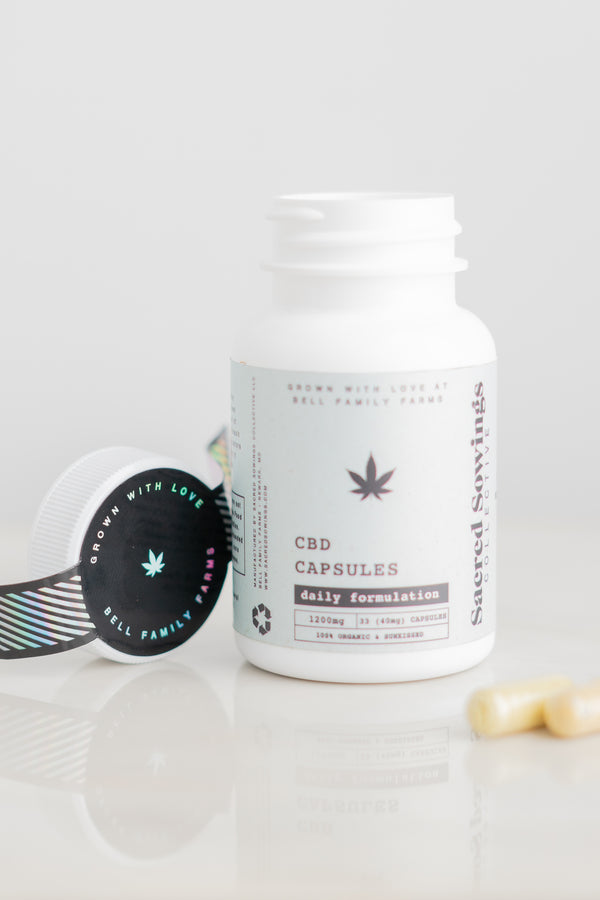 Sacred Sowings Daily Formulation CBD Capsules