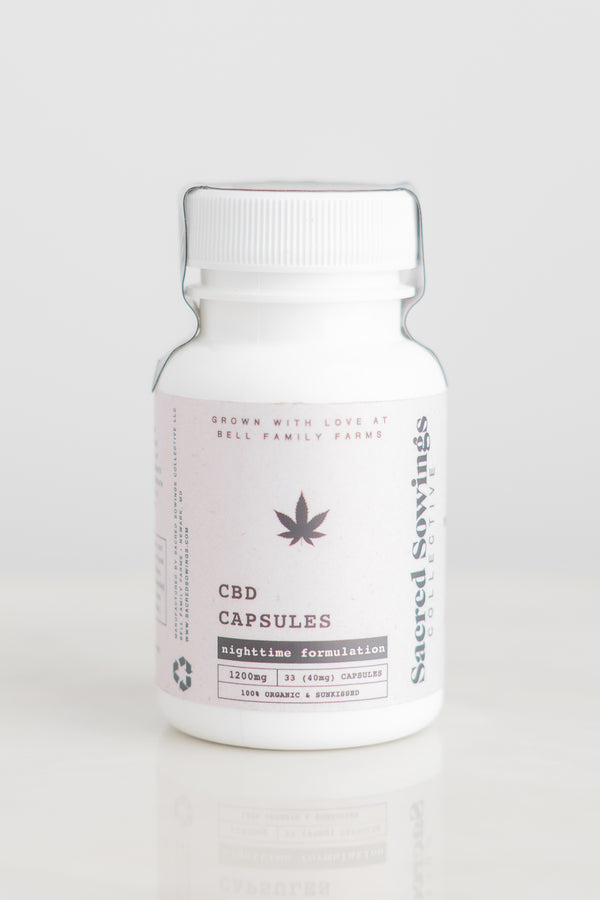 Sacred Sowings Nighttime Formulation CBD Capsules