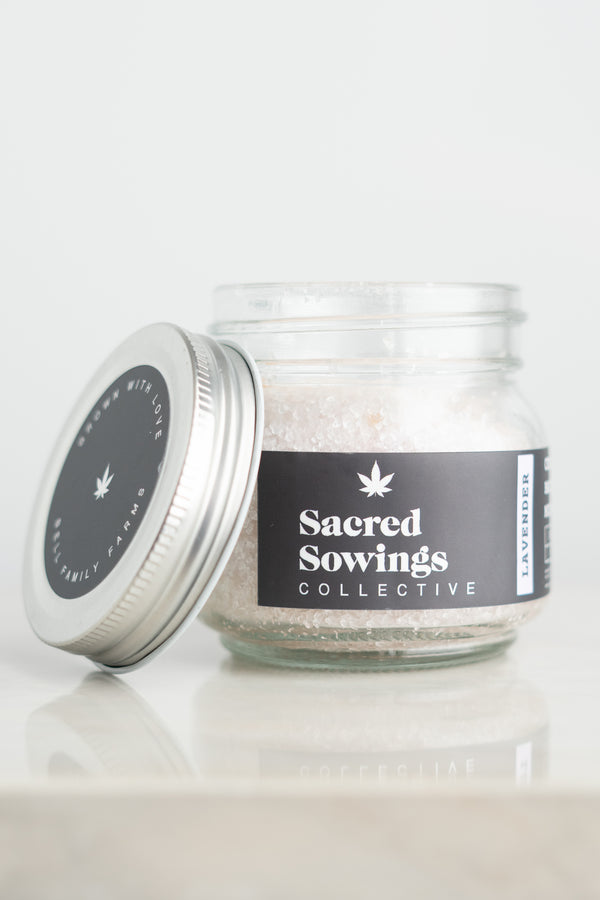 Sacred Sowings Lavender CBD Bath Minerals