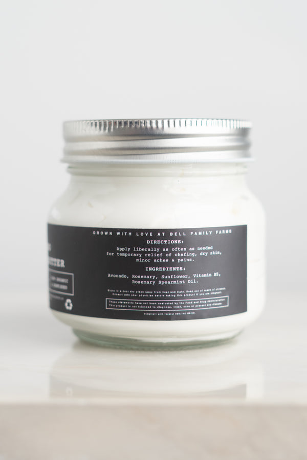 Sacred Sowings Rosemary Spearmint Avocado CBD Body Butter